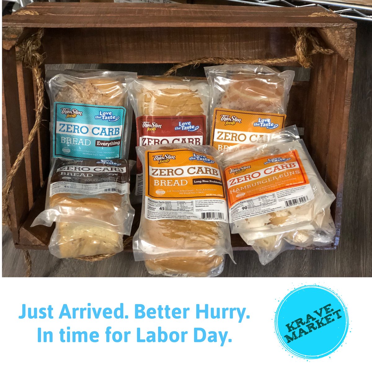 Bread has arrived. Get it before it runs out. #KraveMarket #RGVFood #ZeroCarbBread #keto
