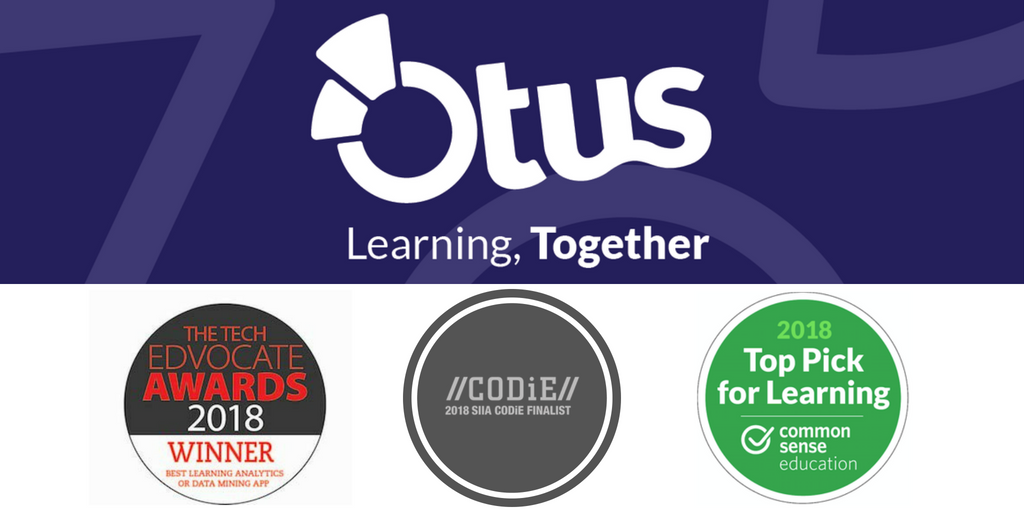 EricPatnoudes's tweet photo. We're proud of our latest accomplishment! Big thanks to @advocatefored for selecting @OtusK12 as the winner of the 2018 Best Learning Analytics Tool! #learningtogether #edtech #edchat #hellotus #DataDriven https://t.co/OOeEaAXu9d