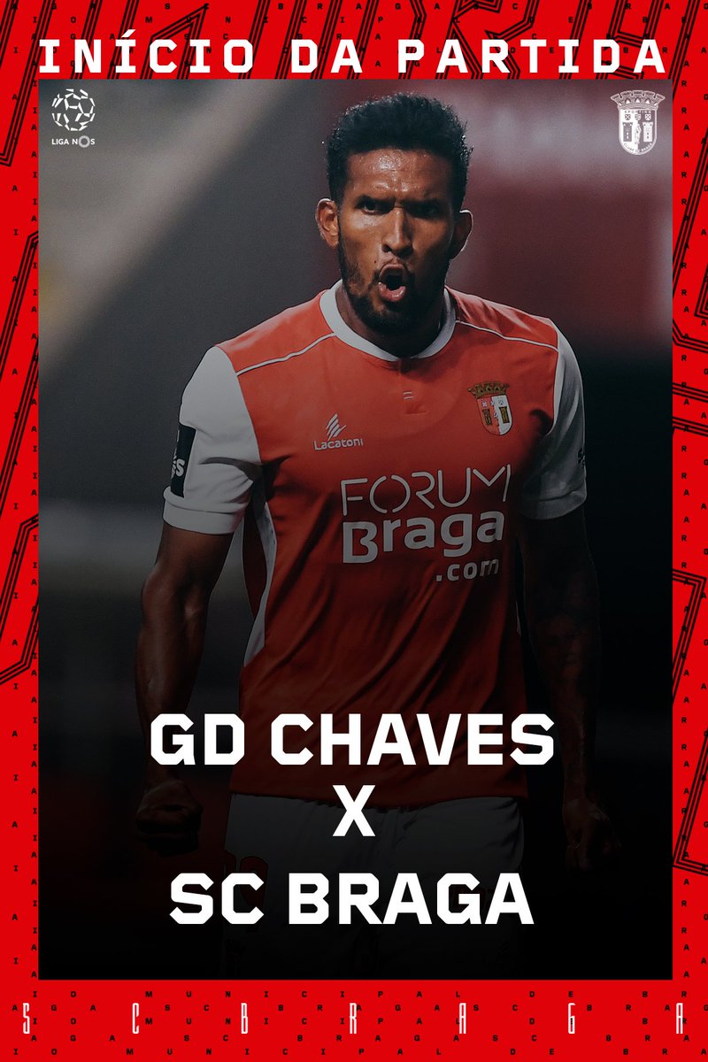 #LigaNOS | #GDCSCB | 0-0 | 🔔 1' 👣 Passo a passo na manutenção da Liderança! 👑
Força, BRAGA!