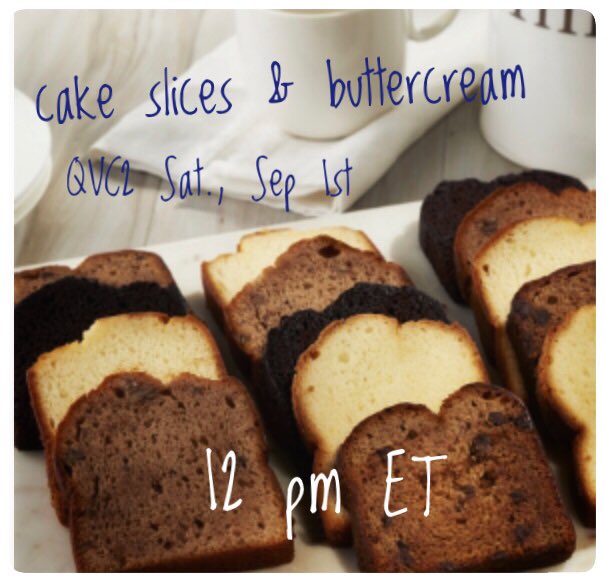 TheFunBaker's tweet image. @QVC2 with @MaryQVC #itkwm  #somethingnew #somethingdelicious from @CherylsDesserts 9/1 at 12 pm ET.