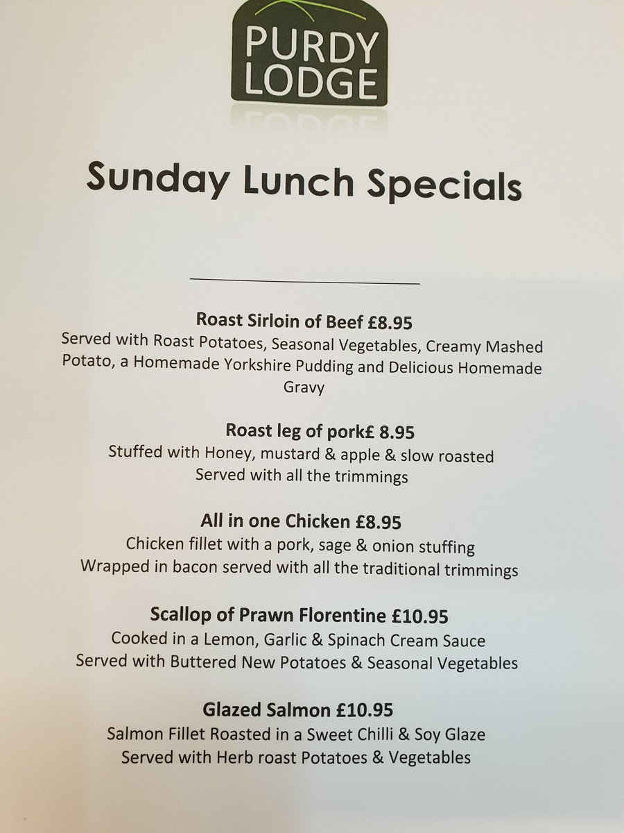Our Sunday Lunch Specials for this week. To avoid disappointment please give us a call and book a table on 01668 213000. Sold until gone so don't miss out! #Sunday #foodanddrink #Northumberland