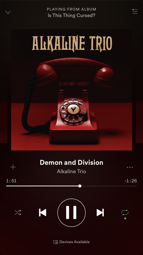 dkpkp's tweet image. It’s like I’m in HS again! I needed this @Alkaline_Trio album! #IsThisThingCursed #AlkalineTrio #MattSkiba