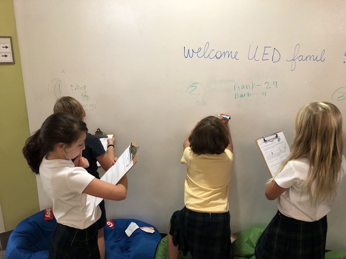 Working through math on the walls! #trinitylearns #showyourwork