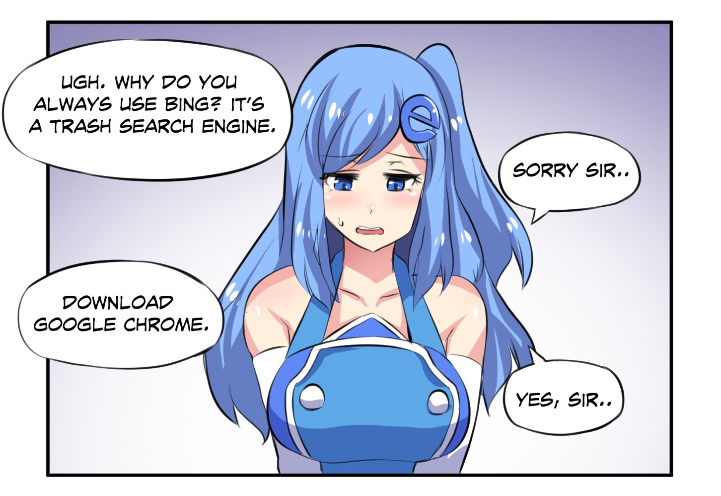 Internet Explorer Chan Sad