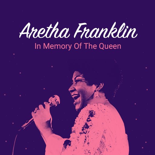 a photo of Aretha Franklin singing