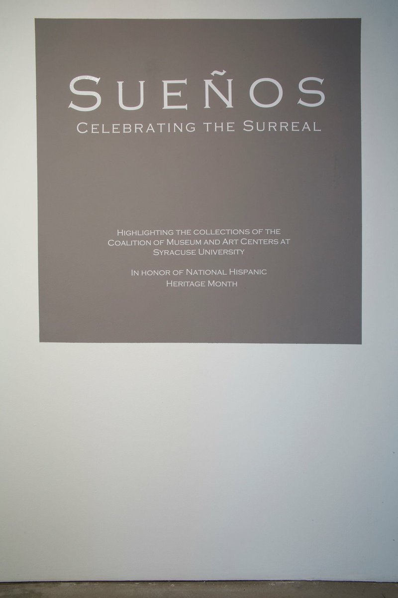 PuntoPoint's tweet photo. Welcome back Syracuse University students and staff! We open Monday with Sueños: Celebrating the Surreal, on view 8/27 - 9/21. https://t.co/tsPOTypdhb
