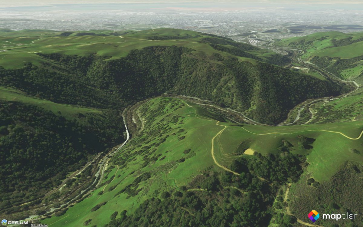MapTiler's tweet image. Free 3D terrain map tiles for #CesiumJS now available in MapTiler Cloud! Check the announcement at maptiler.com/blog/2018/08/f…