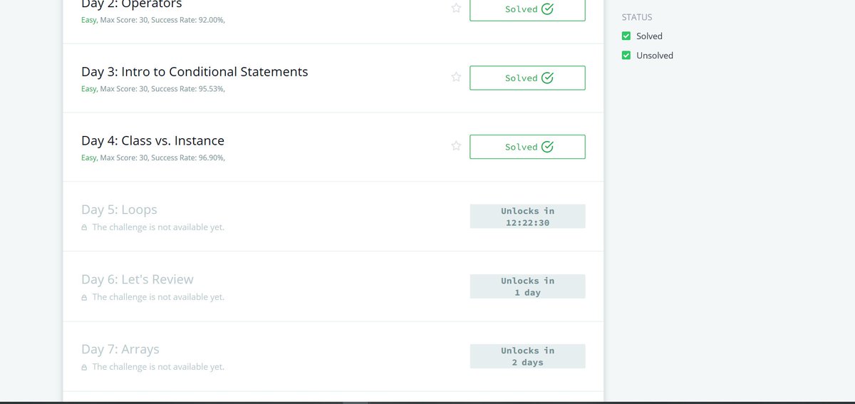 shutupjustfocus's tweet photo. #day6⃣ #my100DaysOfCode👨🏽💻
#100DaysOfCode
#DAY1⃣2⃣ #BestThingIDidToday
💧Worked on more awesome #python projects
💧5th day in #30daysofcode CLASS VS INSTANCE @hackerrank
💧Preparing Aloo Parathaa dough for tomorrow's breakfast!
check👇🏽
https://t.co/lZRTzDHc6K https://t.co/gNgRCQ5v6y