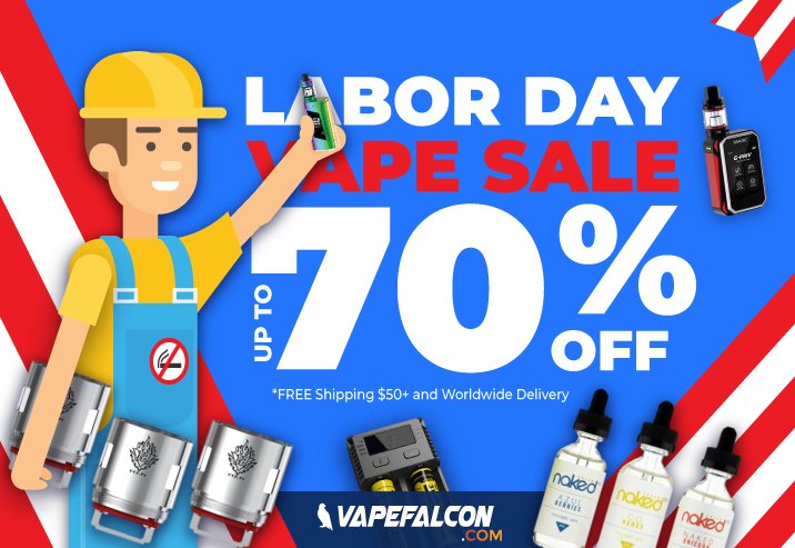 vapefalcon's tweet photo. #VapeFam - our #LaborDay #Vape BLOWOUT starts now. https://t.co/vckH5p0rLp

#notblowingsmoke #vapelife #vapeon https://t.co/j56gVUVEju