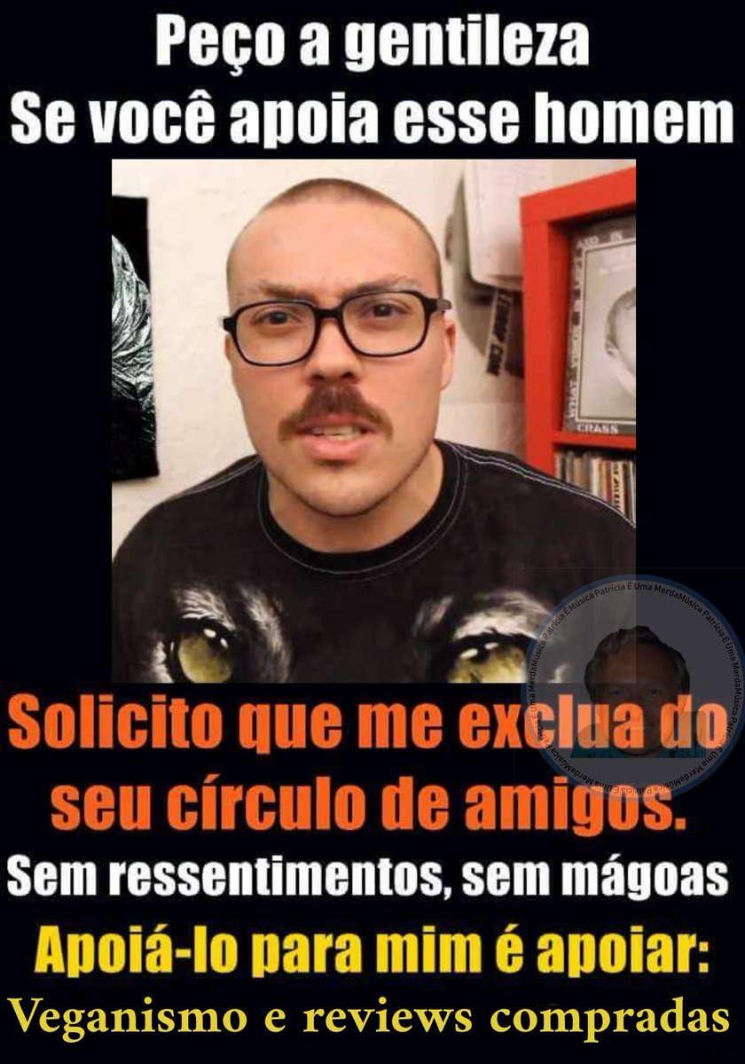 MusicaMerda's tweet image. Parem de apoiar o Fantano &amp;gt;:(