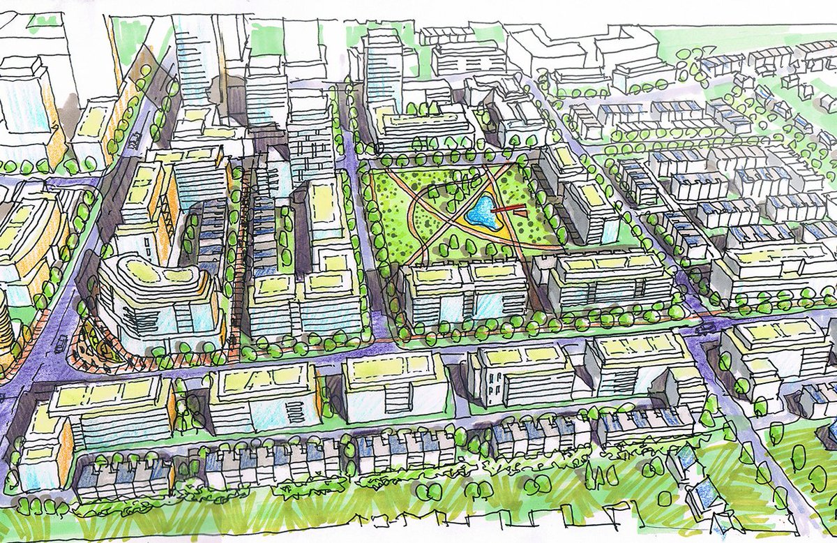 Urban Site Plan Drawing