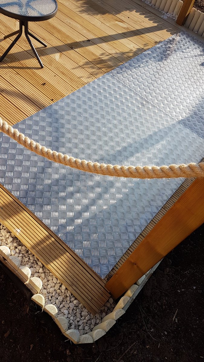 Droop69's tweet image. New plate for bbq cooking area #newdecking #bbq #5bbqs #bbqtime #outdoorlife #food