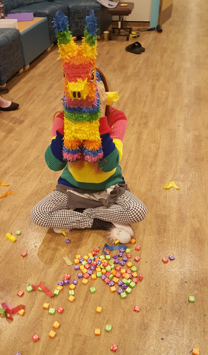 AngieFo49665257's tweet photo. Fred the Pináta's demise!!
Our Spanish themed meal was a huge success on the ward today. #Glenbourneunit
#Bridford #mentalhealth #MentalHealthMatters #livewell https://t.co/Rhko2GFiB9