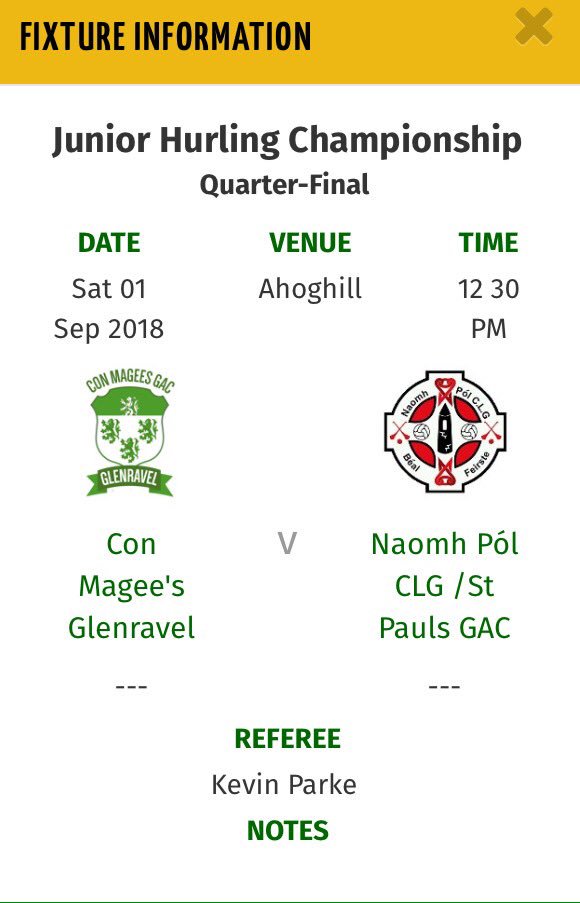 StPaulsGAC's tweet photo. Our Hurlers start their championship campaign tomorrow Vs @con_magee Glenravel in Ahoghill at 12:30. Get out &amp; support the lads 🔴⚪️ https://t.co/7U58BtIiQt