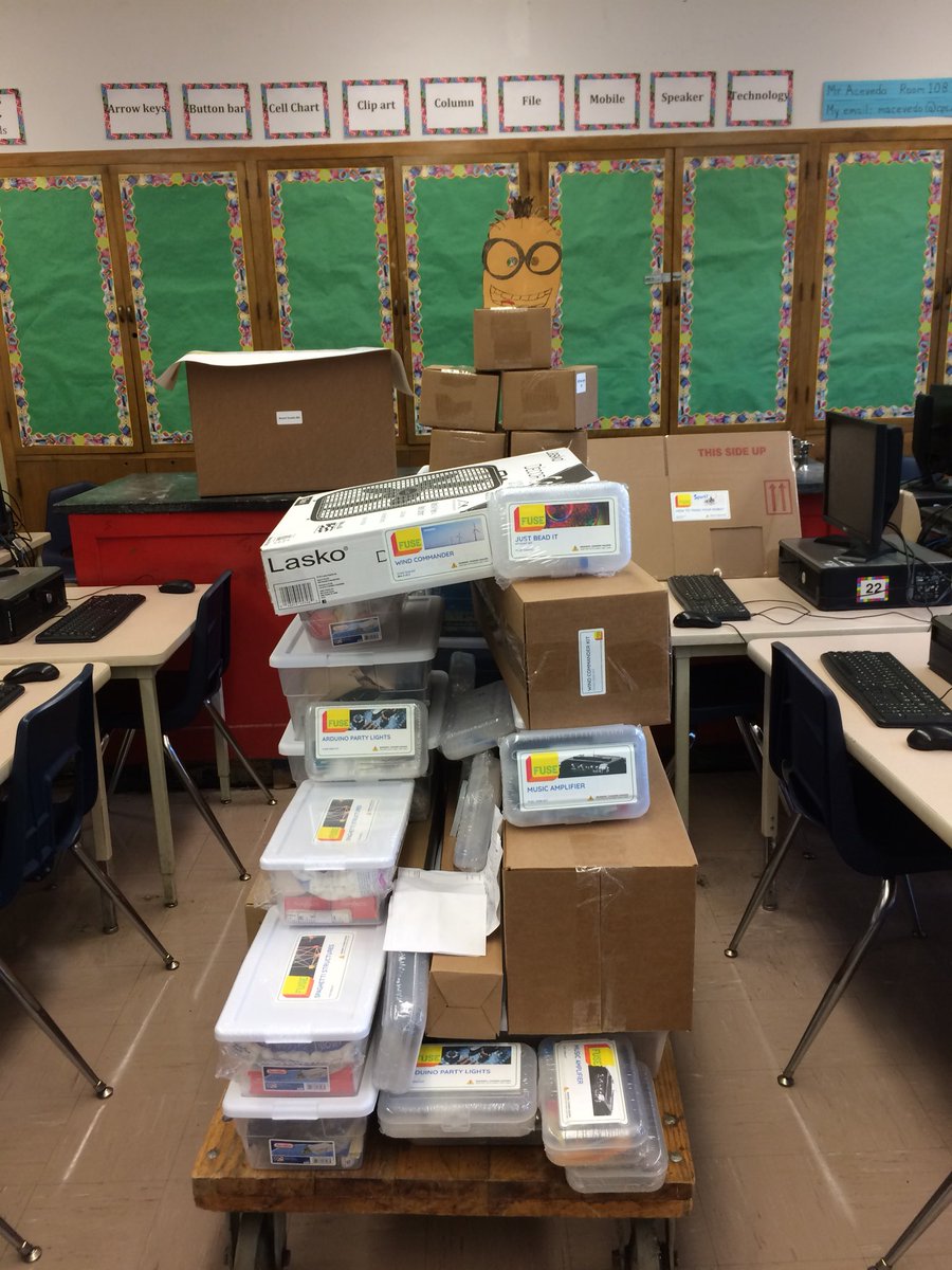 MrA108's tweet photo. @MSUrbanStem @FUSE_levelup Getting ready for Northwest Fuse Studio. Excited for our students to begin working on all STEAM challenges especially 3D printing. Thank You Boeing Fuse Grant! https://t.co/O0i9SMHGjg