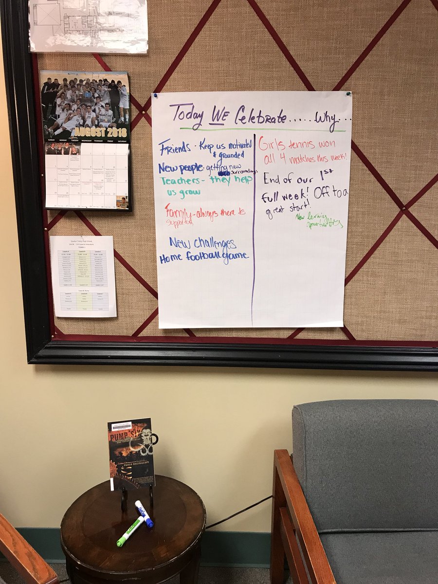 QVHSPHD's tweet photo. PHD Ss leaders / 1st on Library Kiva wall- pursuing term objectives : re-establishing our brand : focused on our goals: celebrating &amp; showing gratitude toward our peers/teachers. Great 1st week https://t.co/1x0jlAU2E8
