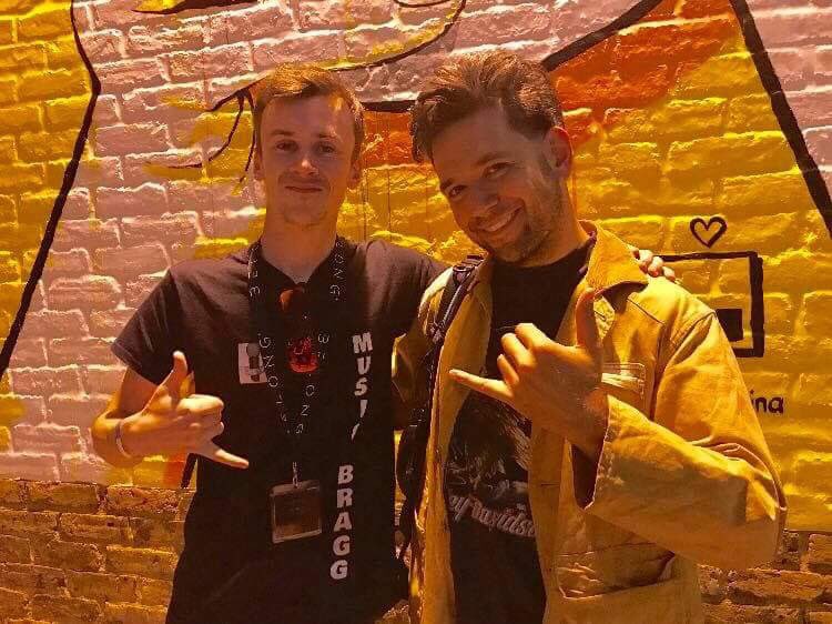 MusicBragg's tweet photo. had a great interview with tarek from @springkingband At the launch of their new album a better life 🎶 https://t.co/3qCIS7OhRD