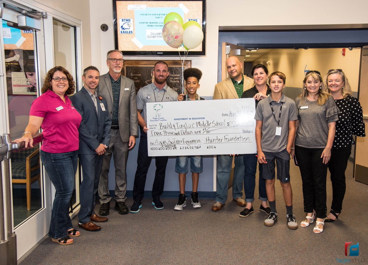 Thank You <a href="/FlaglerEdFound/"><a href="/FlaglerEdFound/">@FlaglerEdFound</a></a> and <a href="/joerizzoflagler/">Joe Rizzo</a> for All Your Support !!! Shout out to my girl <a href="/CronkCara/">Cara Cronk</a> for makin it happen!! Great Week at BTMS! 

#ALL-IN 🦅💯🎓   #EaglePride

<a href="/FlaglerSchools/">FlaglerSchools</a> <a href="/BTMSeagles/">Buddy Taylor Middle School</a> @FlaglerEdFound <a href="/CronkCara/">Cara Cronk</a>