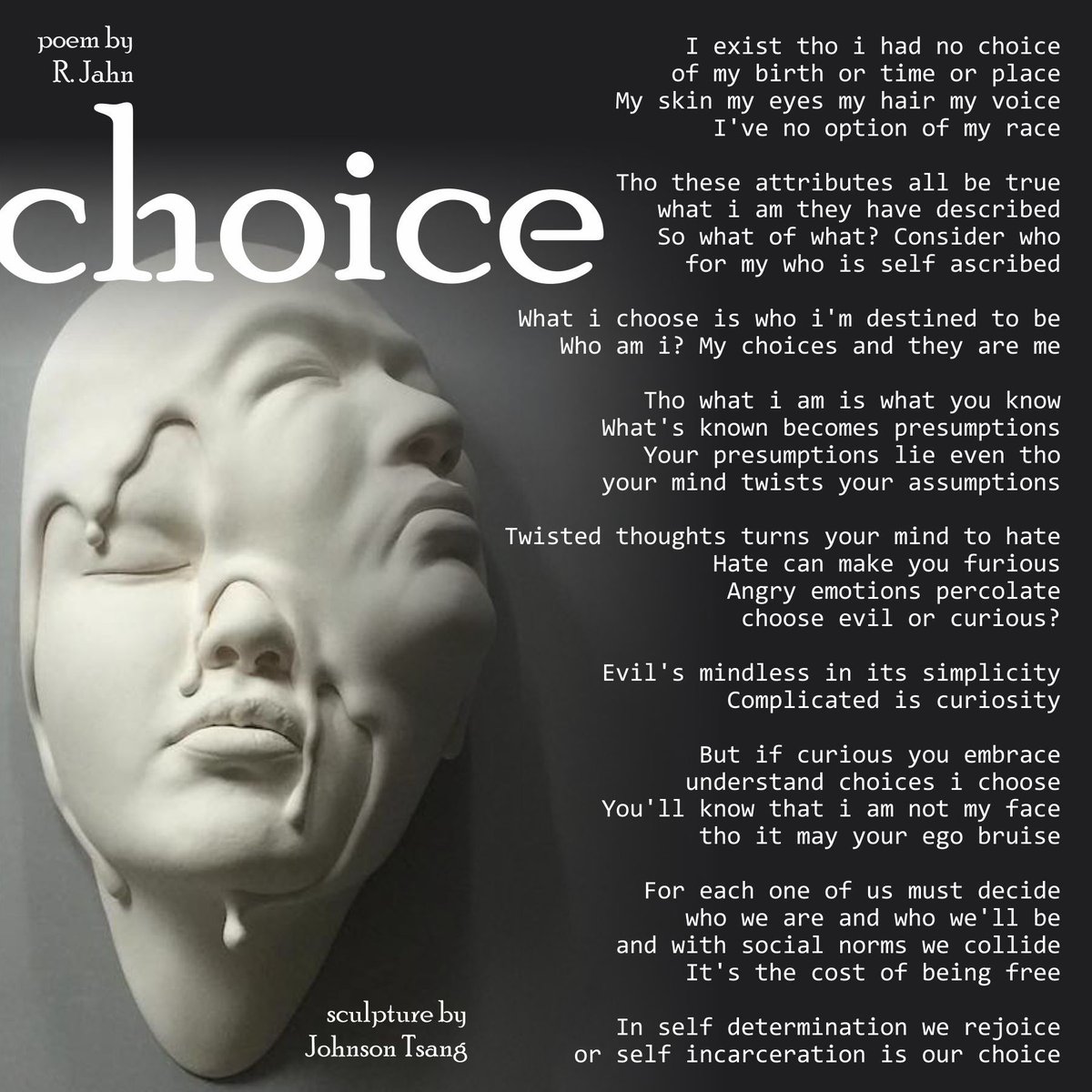 rjahn_'s tweet photo. Felt inspired to write a poem for all of you... enjoy 😊
#NotJustaBlackSpot #poetry #ravenfly #Choice https://t.co/qp2fdJEats