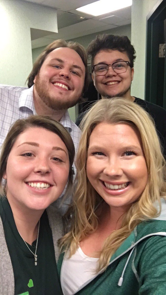 Saying #goodbye is never easy! Thanks for helping us out this month Chad!! #teamwork #tdlove 💚 <a href="/KimNWood_TD/">Kim Wood</a> <a href="/JasonDiduck/">Jason D</a> <a href="/SanaHubaishy/">Sana Hubaishy_TD</a> <a href="/KianDrew5/">Kian Drew</a> @emmy_boo06