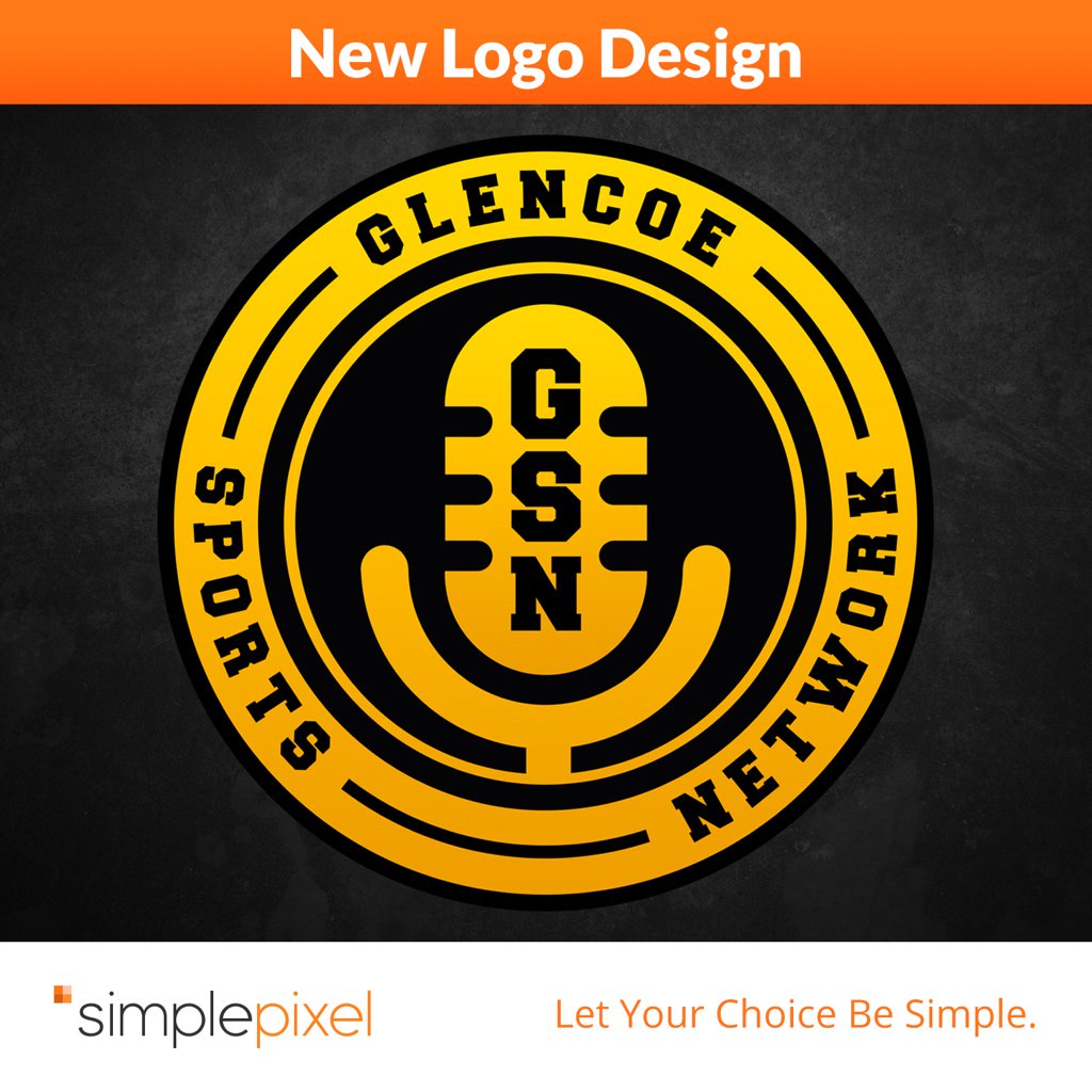 simplepixel's tweet photo. GSN is a volunteer-ran local sports broadcasting station that covers sporting events for the Glencoe Yellow Jackets in Glencoe, Alabama. They needed to establish a brand for themselves &amp; we were more than happy to help!

https://t.co/C3mXBGlSzW #letyourchoicebesimple #simplepixel https://t.co/sV1LdHpuYY