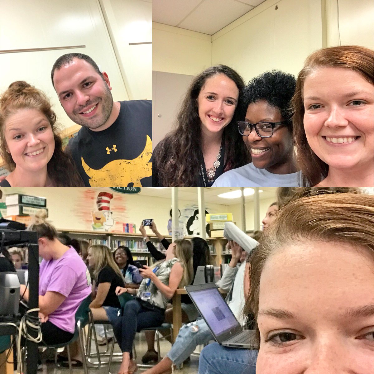DanceChatsworth's tweet image. 4 days... can we say #fullSTEAMahead 🚂 Had seeing old friends and new with our #CSSelfie challenge! Caught the 1st grade team sneaking their own selfies 😂 Caught up with @Mrs_Barbieri1 and @jones_shawna_18! And started planning with @MrRussellTeach to bring #STEAM into dance!