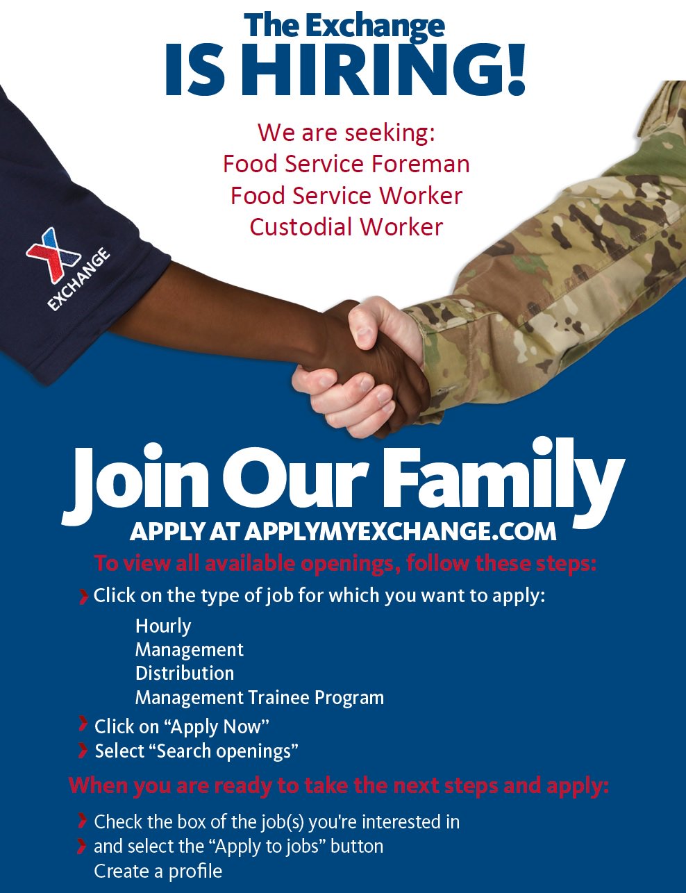 Fort Irwin Exchange on Twitter "Ft. Irwin Exchange is hiring! Walkin