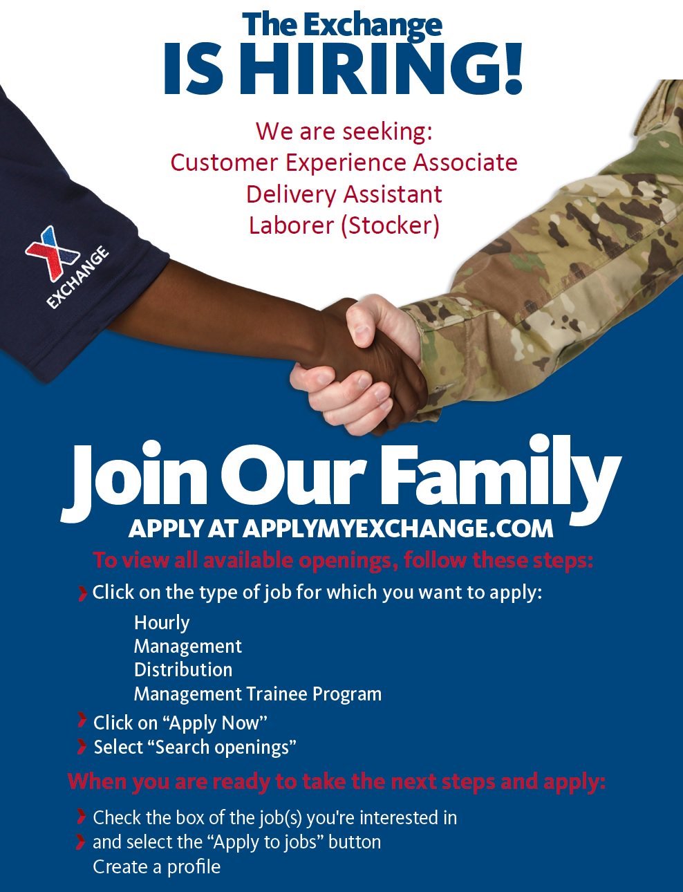 Fort Irwin Exchange on Twitter "Ft. Irwin Exchange is hiring! Walkin