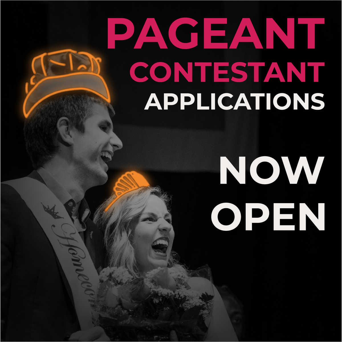 hcgatorgrowl's tweet photo. Have what it takes to rule the school? The Homecoming Leadership Pageant applications are open now! Who will reign the swamp?
Apply Here:
https://t.co/JgMeiVqpwo 
Contestant Contract: https://t.co/4HVfQTxgpM 
#BeatMizzou #LetTheGrowl #FloridaBlueKey #UF22 #UF21 #UF20 #UF19 https://t.co/XmHDvJ9ssx