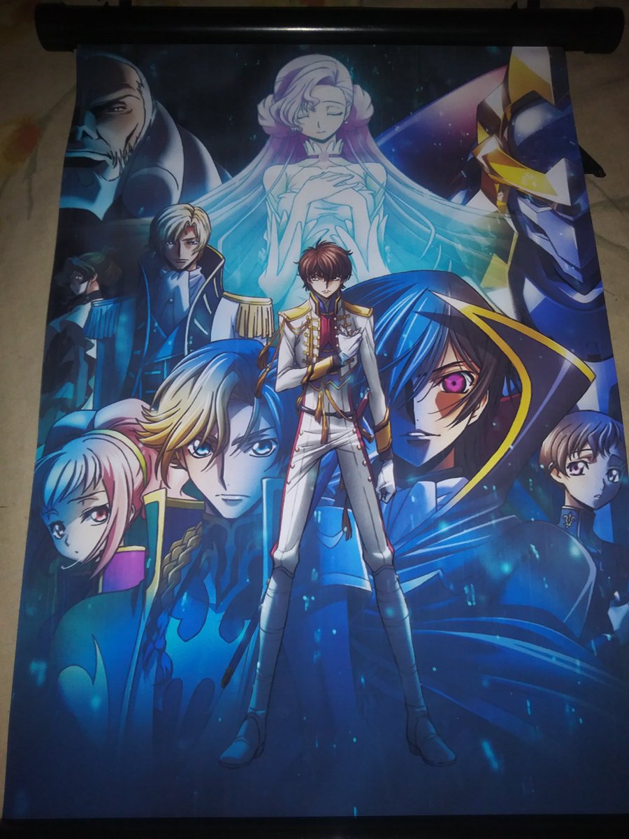 JoshuaM2202's tweet photo. All 3 of my scrolls finally arrived straight from #China 
1. #codegeass 
2. #myheroacademia 
3. #BlackClover 

I actually do like them and plan on other's later even bigger one's!

#anime #wallscrolls #PictureOfTheDay #animeselcaday https://t.co/7VqWpEsjN5