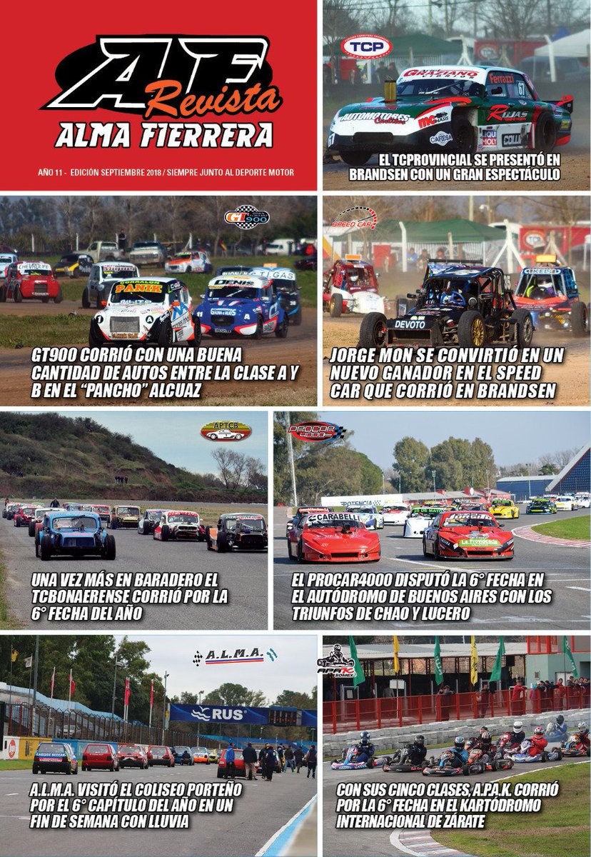 almafierreraweb's tweet photo. 🏁 #TapaDelMesDeSeptiembre
🏁 #AFRevista
🏁 #Temporada2018 https://t.co/WAfoOR2RuH
