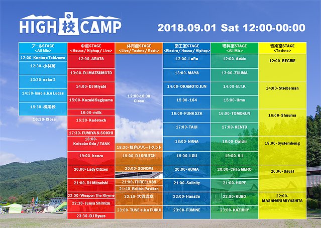 fliptechno's tweet photo. HIGH校CAMP 2018
2018.9/1〜9/2
本日、群馬県みなかみ町にある
『泊まれる学校 さる小』にて開催!
FLIPから
Strobeman、Usual、YOKOTE ACID、CydeBoardが出演!
https://t.co/Kvd5yAu4tJ
#FLIP #FLIPTECHNO #undergroundtechno #funkytechno #poundingtechno #acidtechno #fliptechnoproductions https://t.co/Vr98RNb4U4