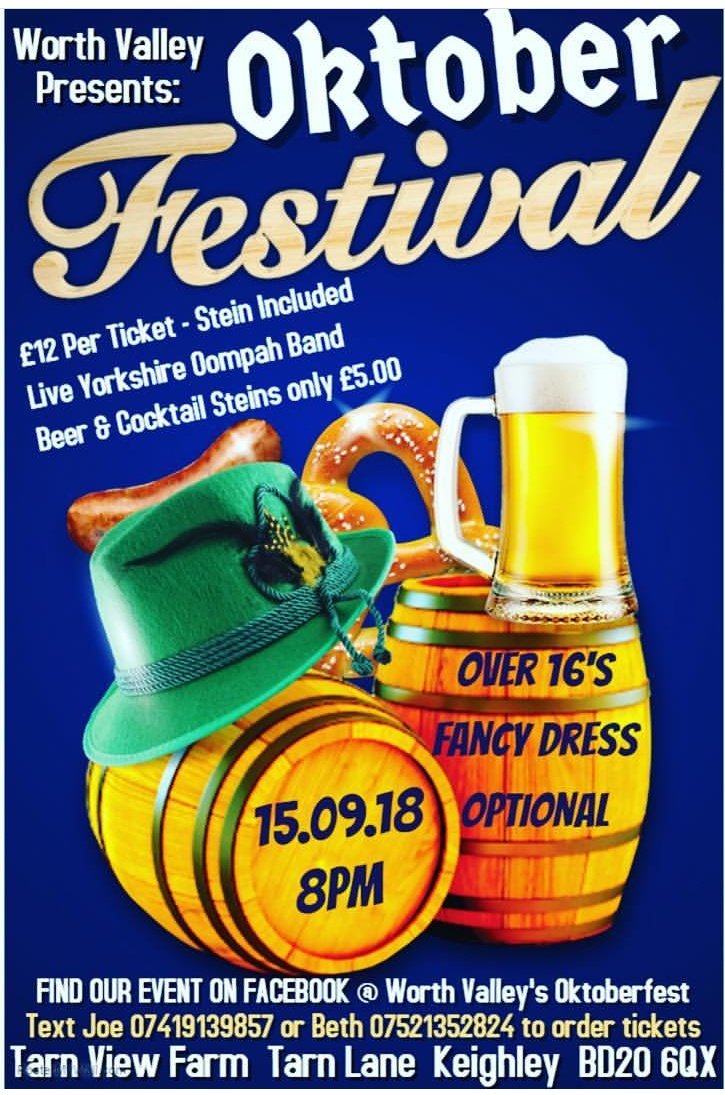 Any folks out there like beer, cocktails an Oohmpah band and a blooming good do? Get to <a href="/WorthValleyYfc/">Worth Valley Yfc</a> Octoberfest! <a href="/YorkshireYFC/">Yorkshire YFC</a> <a href="/LancashireYFC/">Lancashire YFC</a> <a href="/NFYFC/">NFYFC</a> #yfcdoitbest #steins #oohmpahband