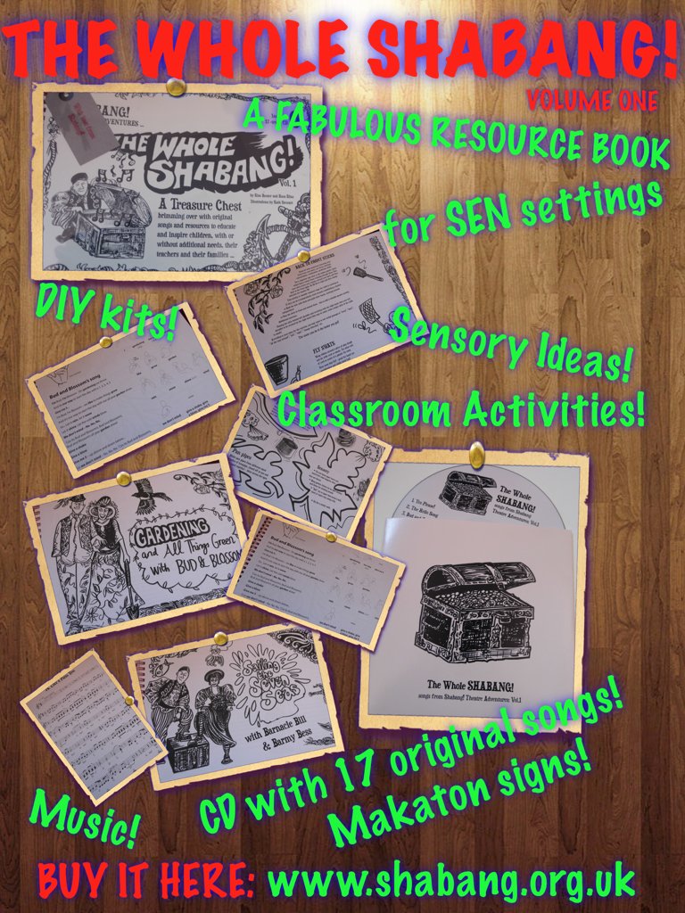 shabangtheatre's tweet photo. Teachers ! Start the new term with a Shabang! resource book packed with songs & ideas plus CD #additonalneeds #earlyyears https://t.co/9zt9oPUEaA https://t.co/1VM3obPu1P