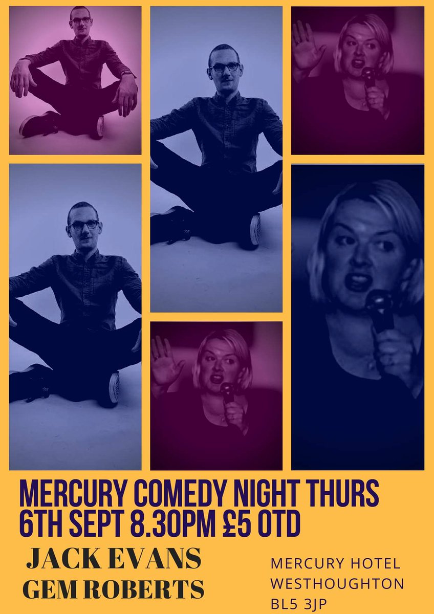 mercurybolton's tweet photo. This Thursday people comedy night is back at the Mercury £5 on the door https://t.co/NJKekzwLNW