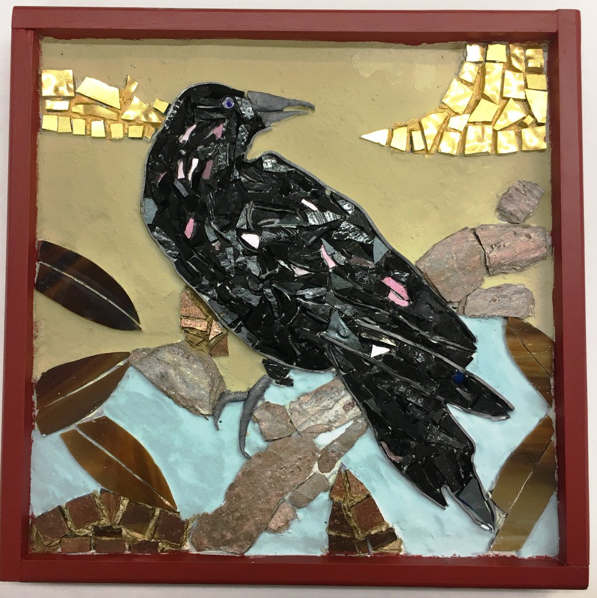 CheekyMonkeyGLS's tweet photo. Put a bird on it!  All these mosaics where created by students during Arianna Gallo’s mosaic workshop a few weeks ago.  #nanaimo #vancouverisland #kokomosaico #mosaicart #artclass #studentart https://t.co/hTv4GqwKZf