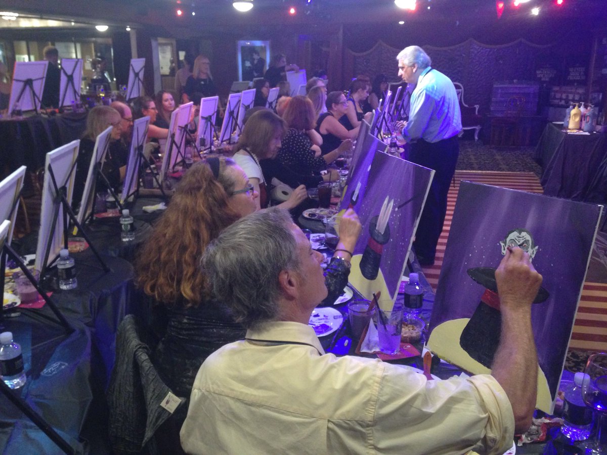 PaintSipParties's tweet photo. A magical night! Paint ‘n Sip Party at the Magic Castle, Hollywood! #magiccastle #hollywood #paintandsip #paintandsipLA #paintparty #artisforeveryone #wine #teaching #lovemywork https://t.co/sJPviY4pQa