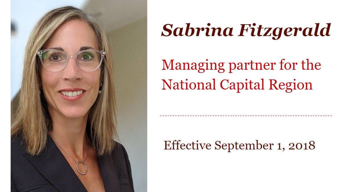 sab_fitzgerald's tweet photo. Looking forward to connecting with our clients, people, market leaders and community in the National Capital Region.  #PwCproud  #reimagine https://t.co/KFHiLLS67B