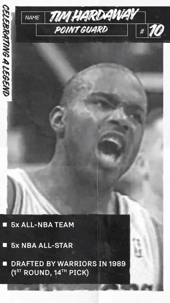  please join us in wishing Warriors legend, Tim Hardaway a very Happy Birthday 
