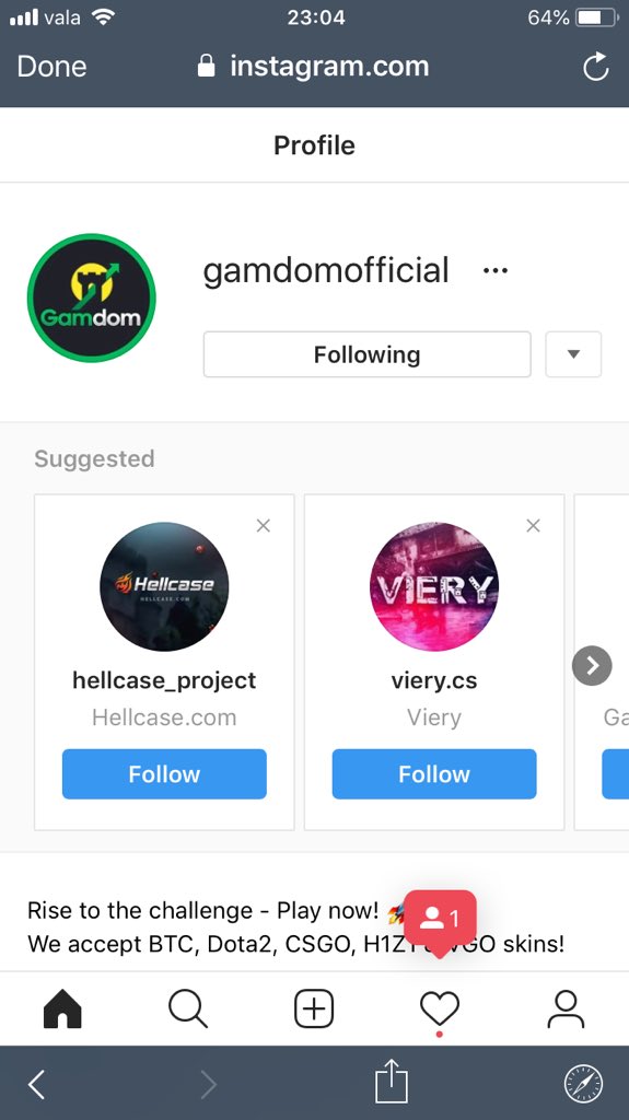 WeilexCS's tweet photo. @GamdomOfficial https://t.co/s1ngpxycyf