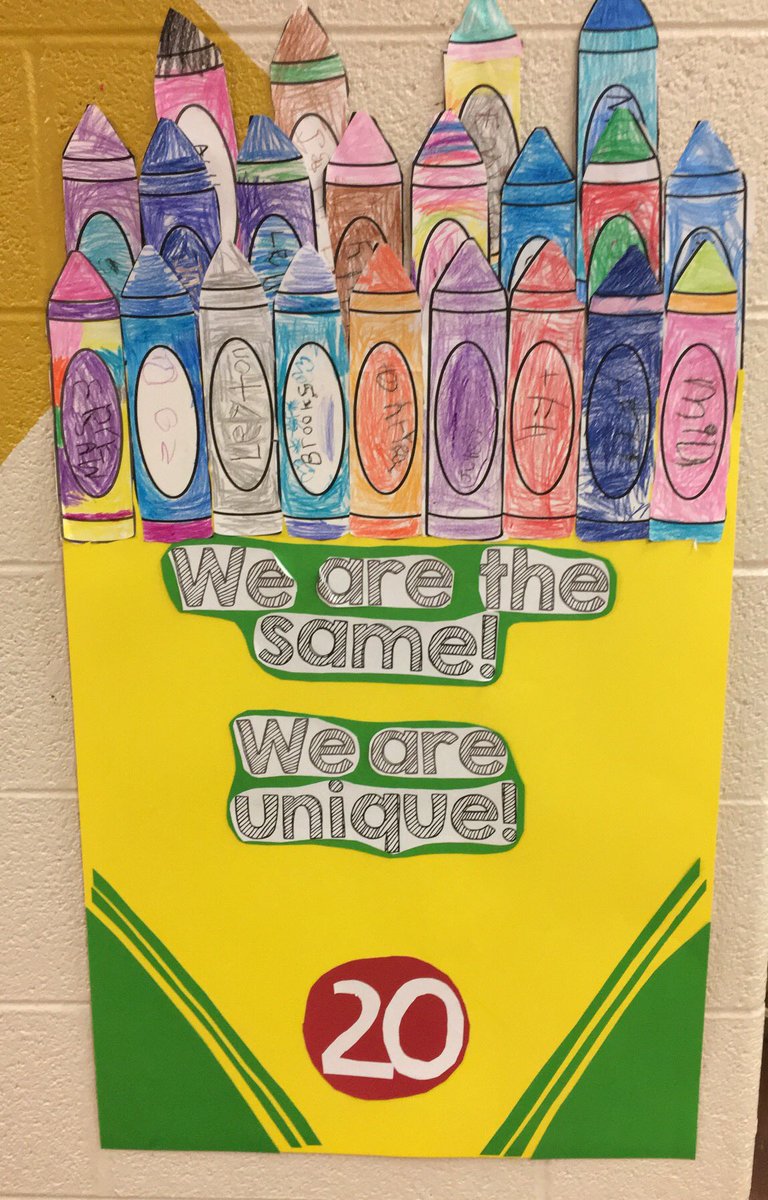 bargarmandi's tweet image. Class crayon box! #TheCrayonBoxThatTalked #TeachCENT #kindergarten