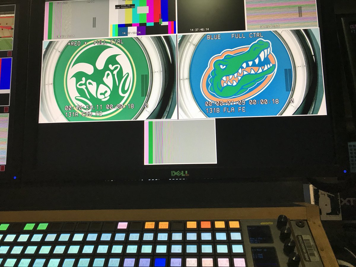 BezuHalliwell's tweet photo. Scooters, Showers + Shorts...must be Fall in @Gainesville! #LeadEVS for @CSUFootball @GatorsFB LIVE on @SECNetwork tomorrow! The great @tom_hart in de building! Always great when he’s around! #livingthedream #EddieSizzahandz #WahlsWarriors https://t.co/4qg9XszL7g