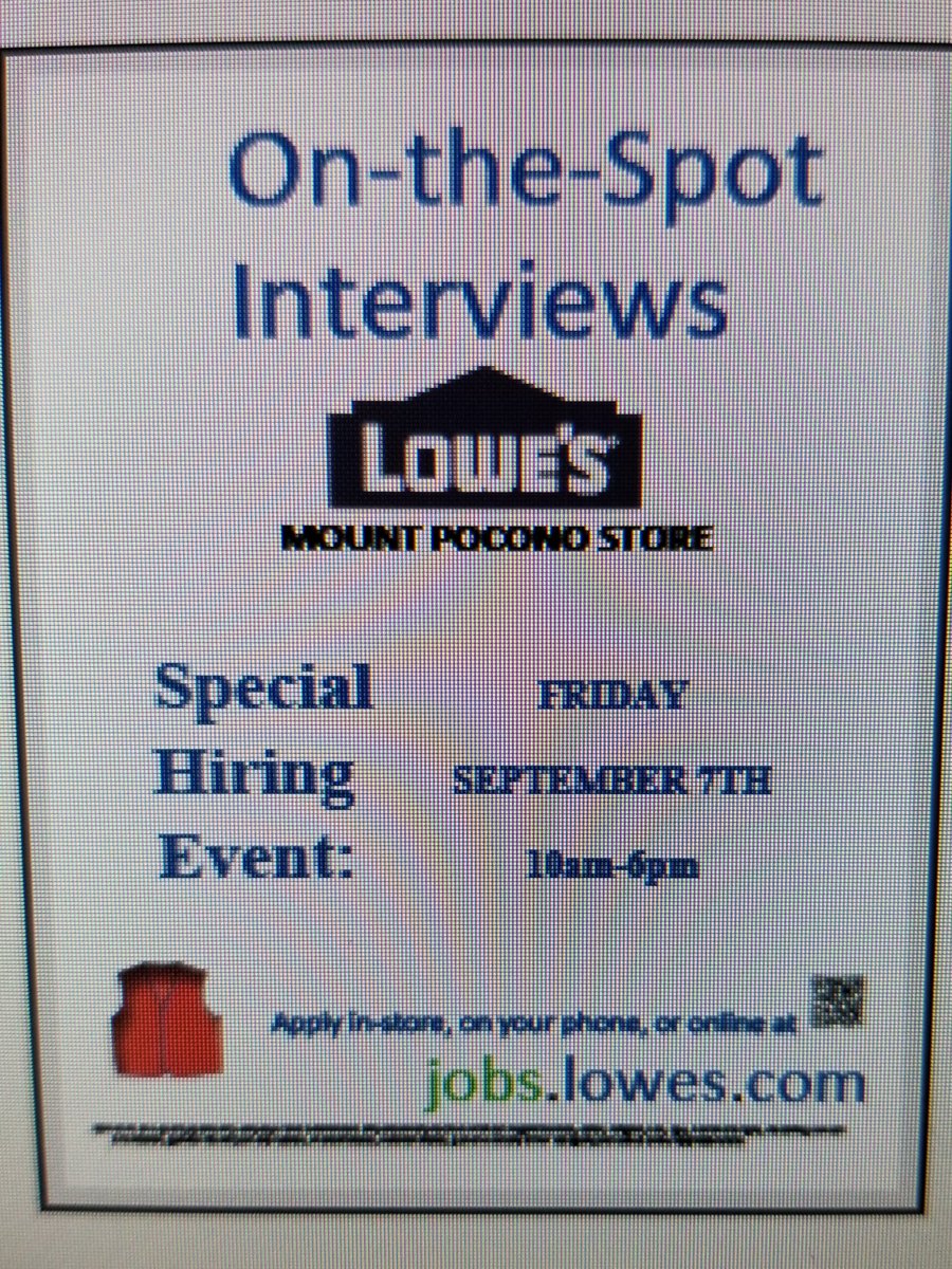 Lowe's Mt. Pocono (@lowesmtpocono) on Twitter photo 