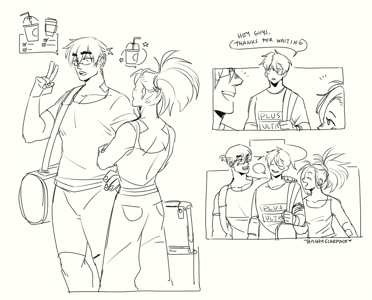 The Rich Kids Club! Iida and Momo as ballet dancers & Todo as a ballroom dancer from the dance studio next door! OT3 or Brot3 ???