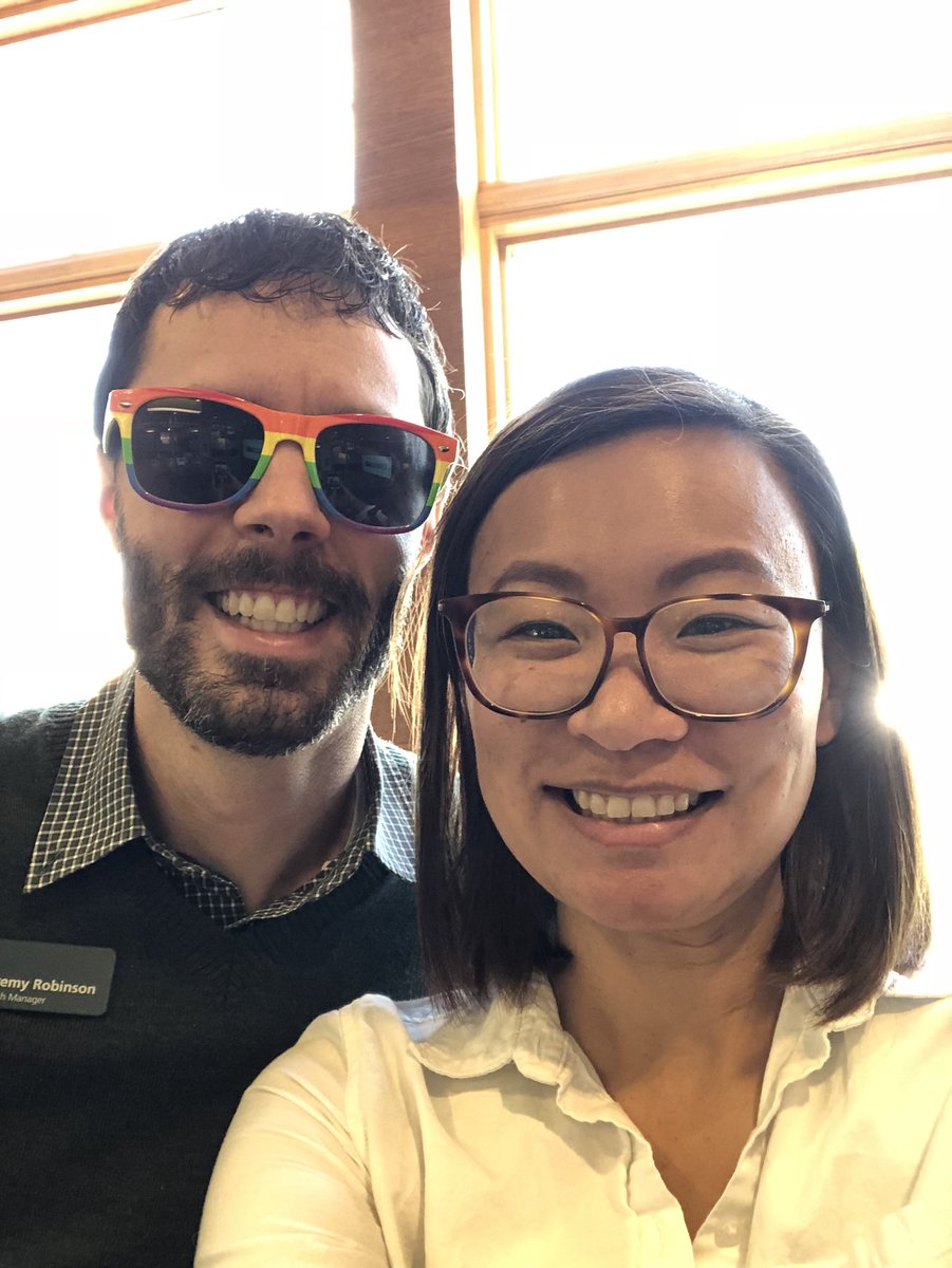 jennpearson_td's tweet photo. @TdMardaloop after a credit cards info session, we’re ready for the long weekend and pride parade! #foreverproud https://t.co/TlAvPpqLSs