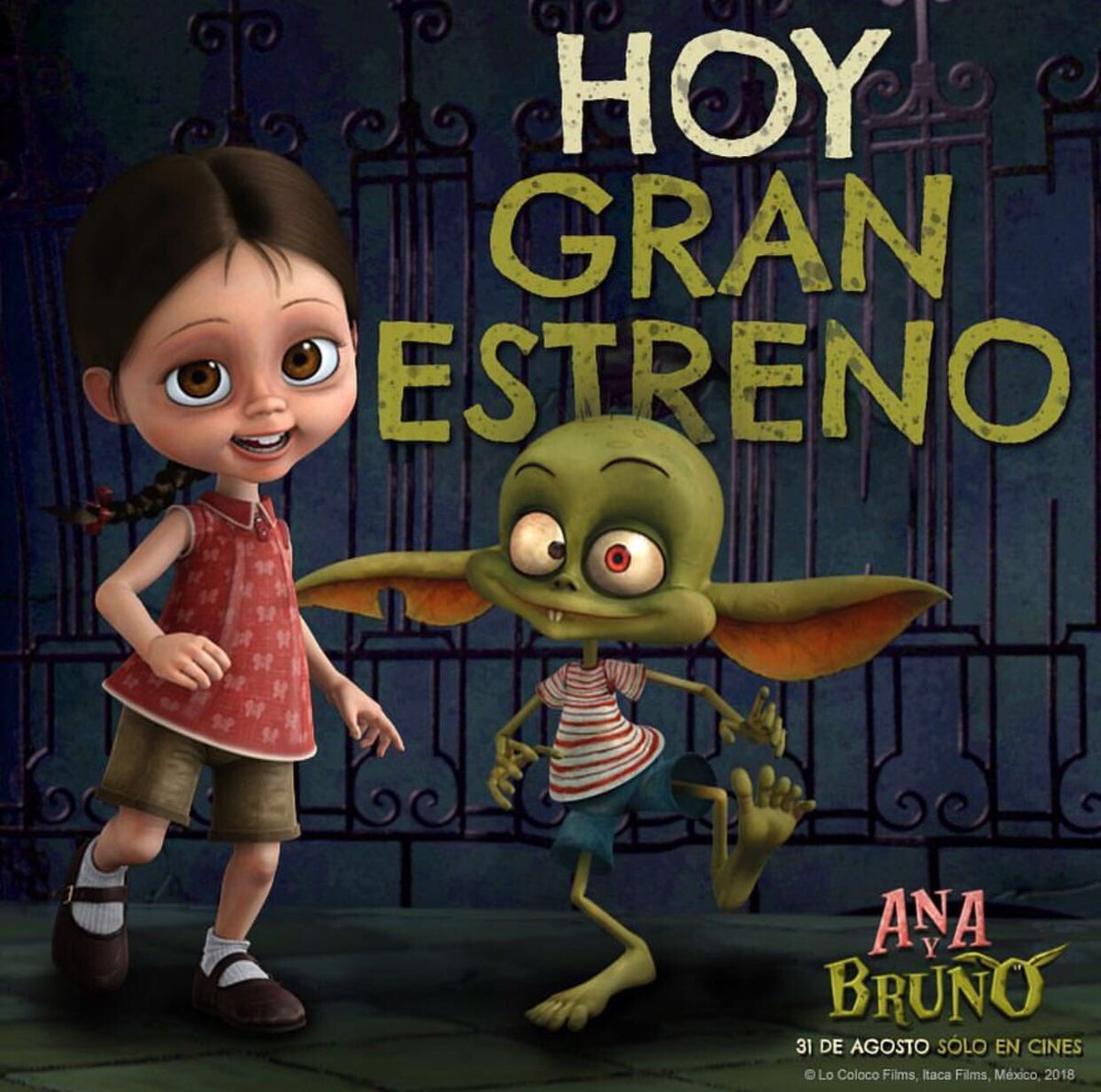 PinPoint_Com's tweet photo. #PinPointCinema
¡Lleva a tus peques al cine para disfrutar de #AnaYBruno!
La película animada hecha en #México con talento mexicano que cuenta con la producción ejecutiva de @aerenlund.
¡Hoy gran estreno!
#PinPoint #Cine https://t.co/8ySirqcnbB