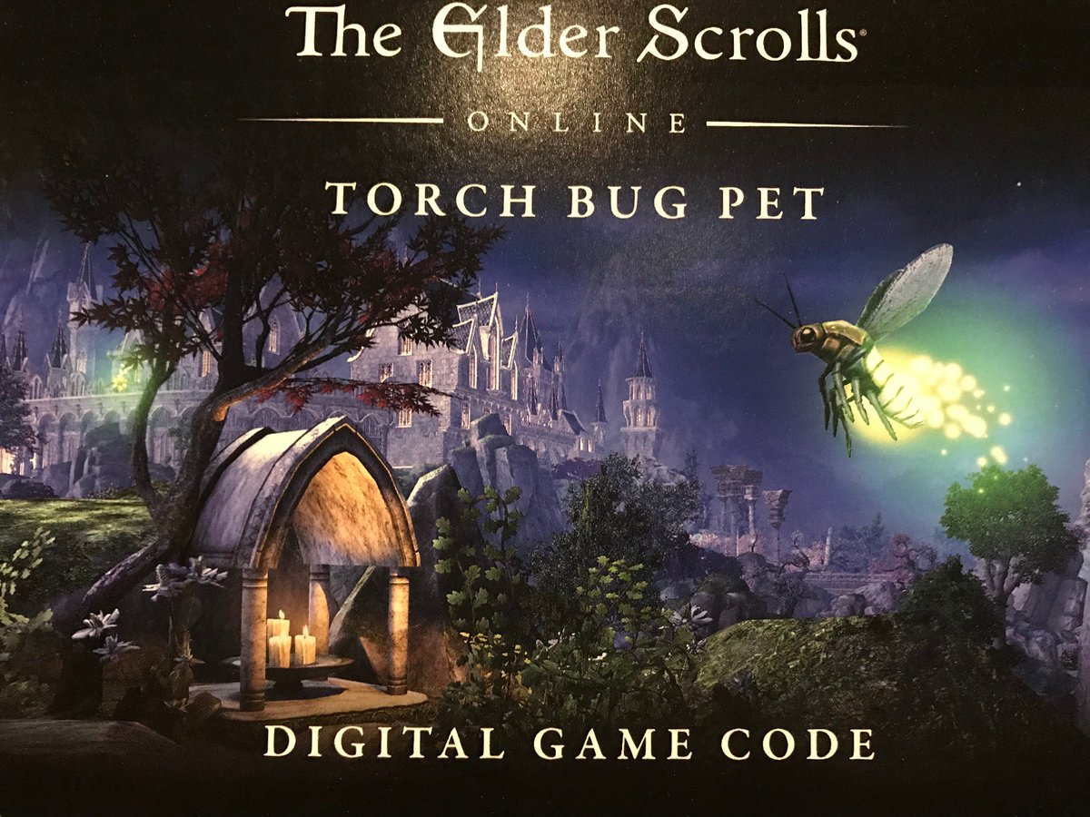 Can't make it to the #BethesdaDays event? We have your back! We're giving away a PC/Mac code for a torch bug pet in #ESO! Retweet to enter 👇👇👇