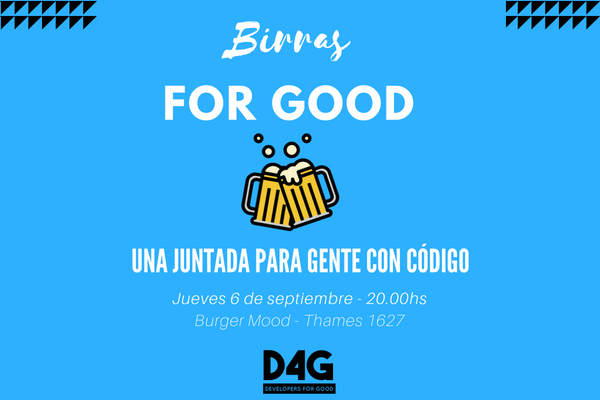 kleer_la's tweet photo. La comunidad de #Developers4Good organiza un encuentro para hablar sobre el uso la tecnología para encarar problemáticas sociales.
El encuentro será en Buenos Aires el próximo 6 de Septiembre ¡No te lo pierdas! https://t.co/9GKLt2NW1s https://t.co/mrpmvQNiEe