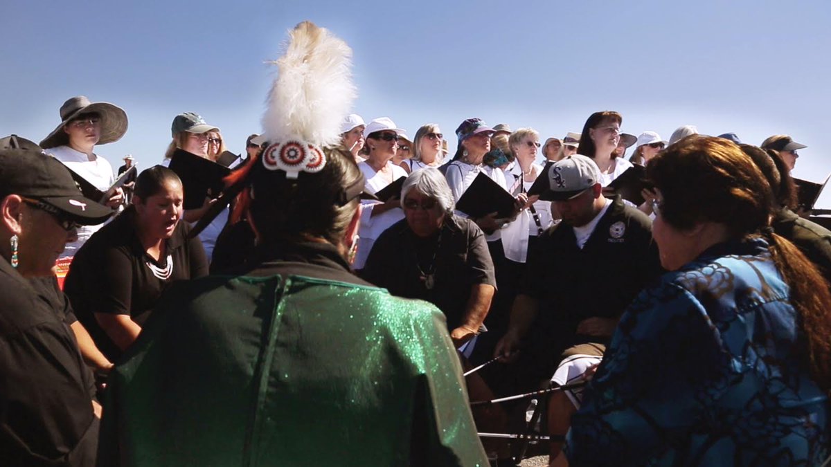 The Steiger Butte Singers’ drum has been in existence for more than 5 generations—come see their performance at the @GreenFilmFest next Saturday at the Symphony for Nature screening. Link in bio. #itselemental #freestudenttickets