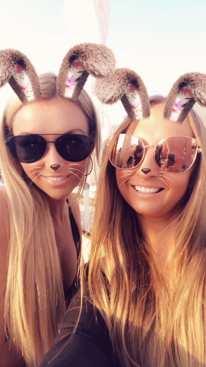 PrincessHatsy's tweet photo. When you and your bestie love a Snapchat filter 😂 @Princess_Felts 🌼🐶🐰 #snapchatfilter #ibiza #friends #bluemarlin #holidays https://t.co/HYJ3N89C8x